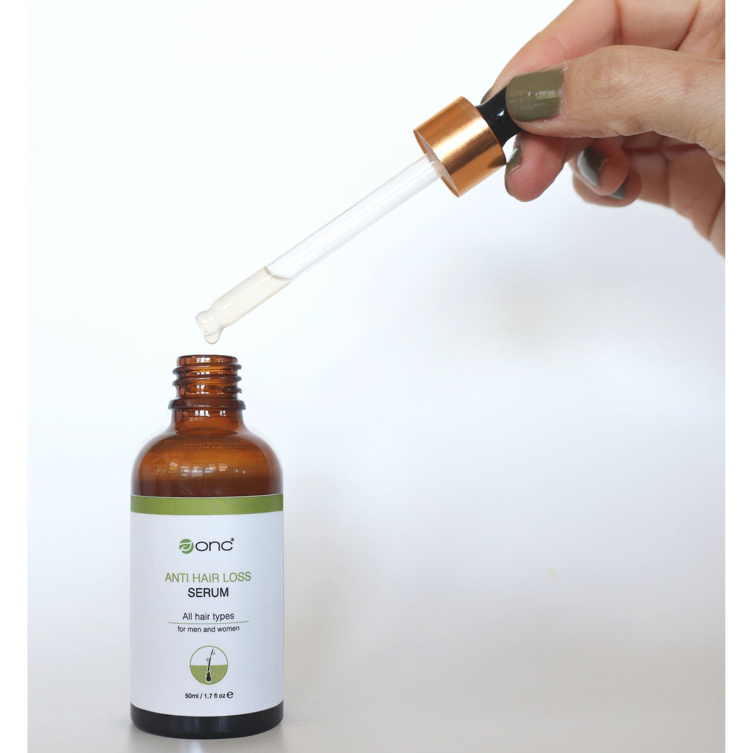 ONC ANTI HAIR LOSS Serum 50 mL / 1.7. fl. oz. detail and scale