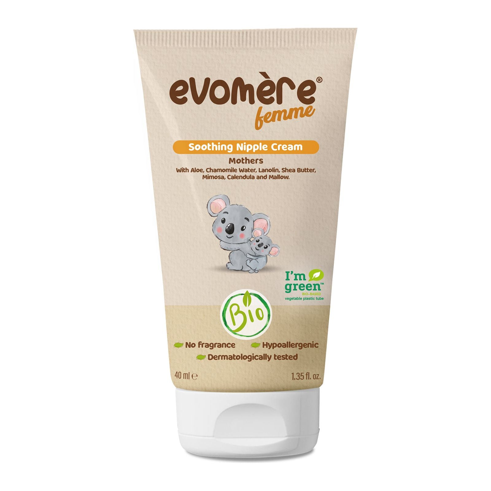 Evomere femme Organic Soothing Nipple Cream, Breastfeeding Cream for M –