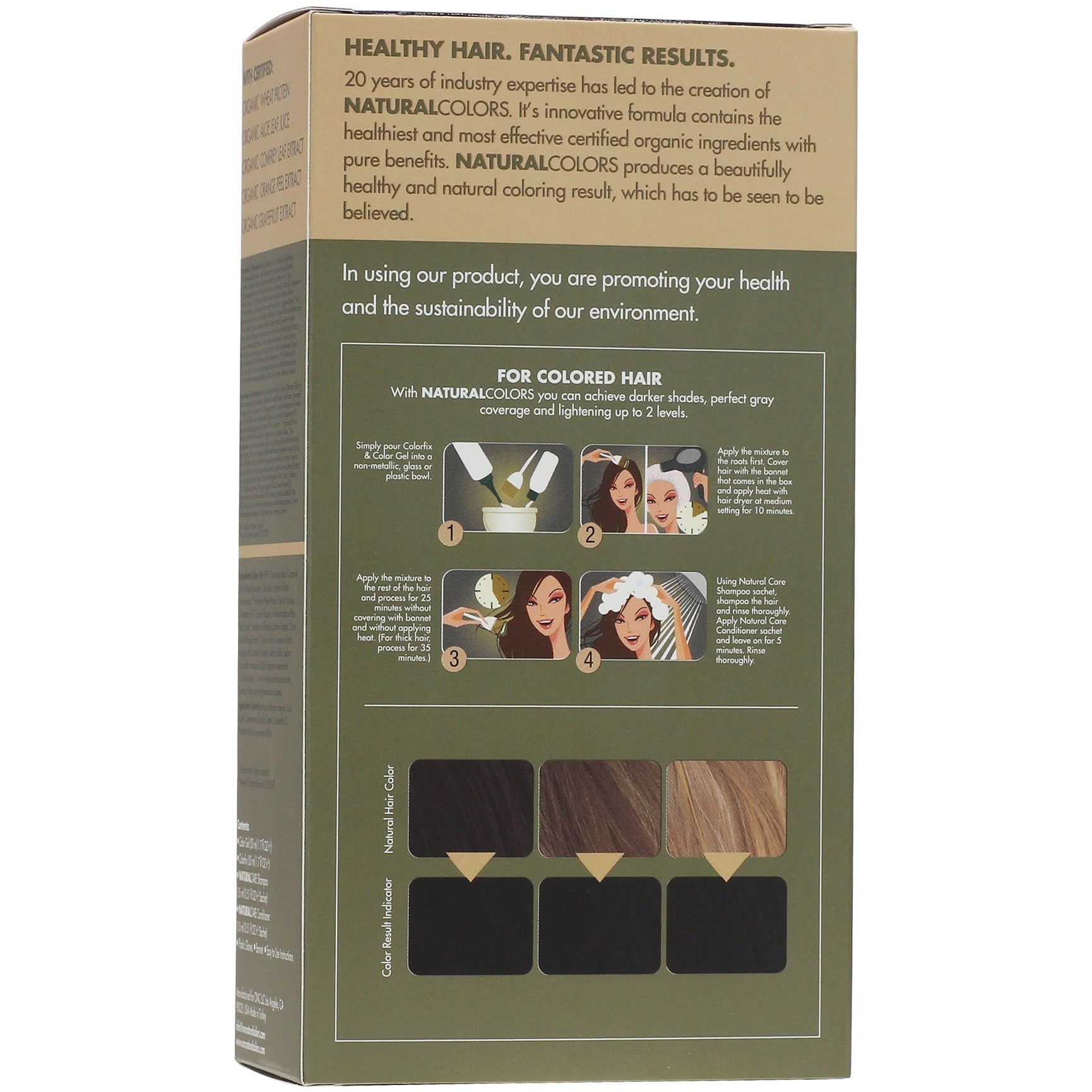 ONC NATURALCOLORS 1N Natural Black Hair Dye With Organic Ingredients 120 mL / 4 fl. oz.