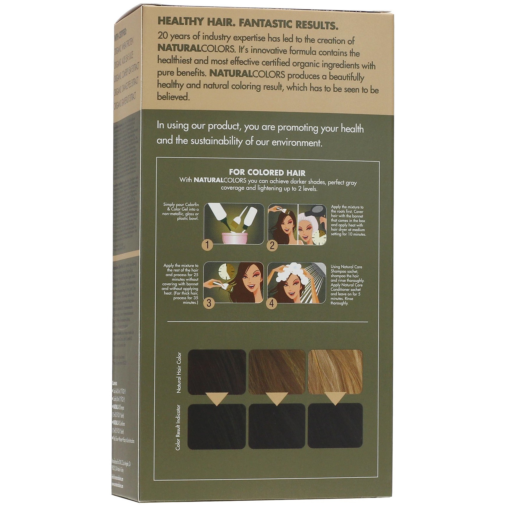 ONC NATURALCOLORS 2N Darkest Brown Hair Dye With Organic Ingredients 120 mL / 4 fl. oz.