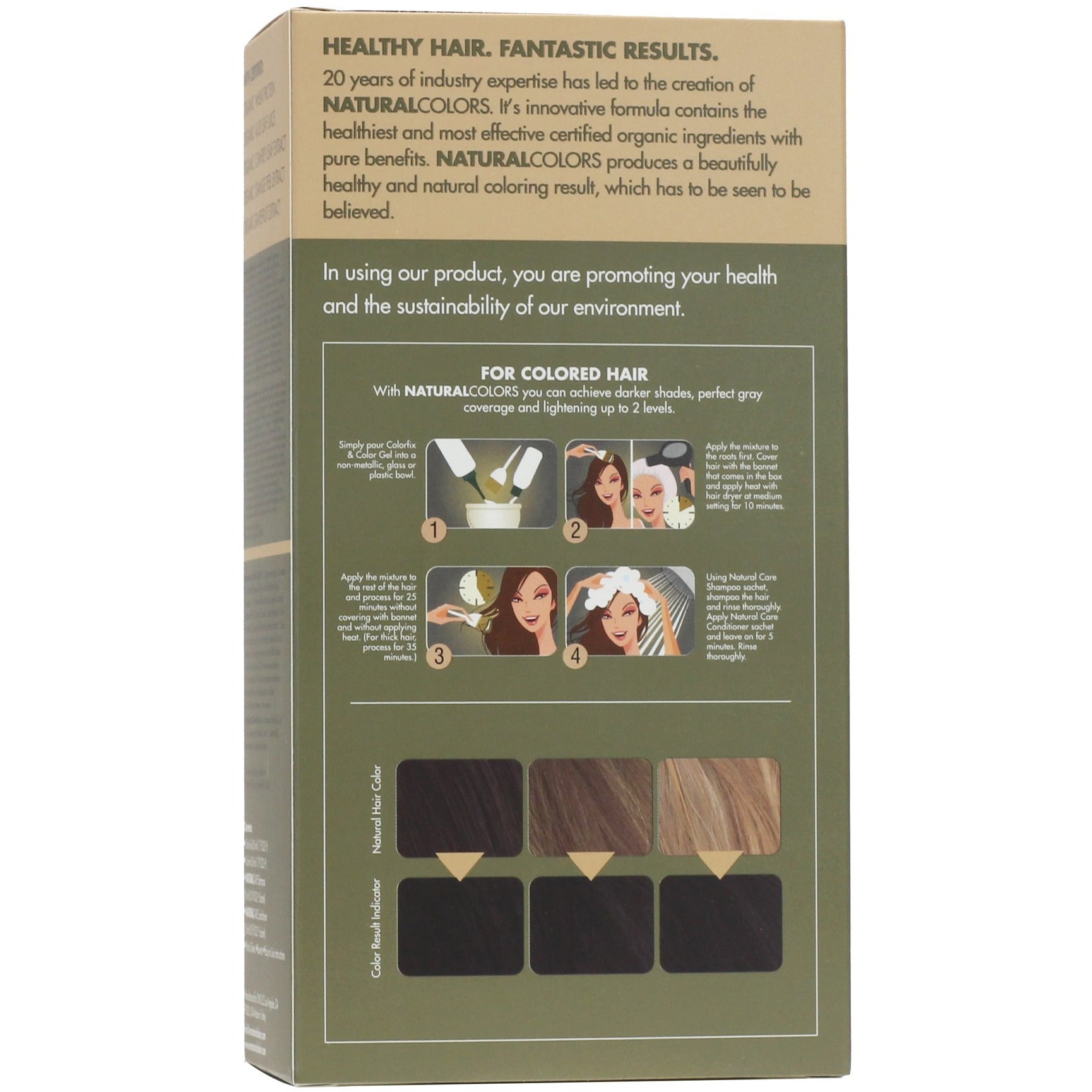 ONC NATURALCOLORS 3N Natural Dark Brown Hair Dye With Organic Ingredients 120 mL / 4 fl. oz.