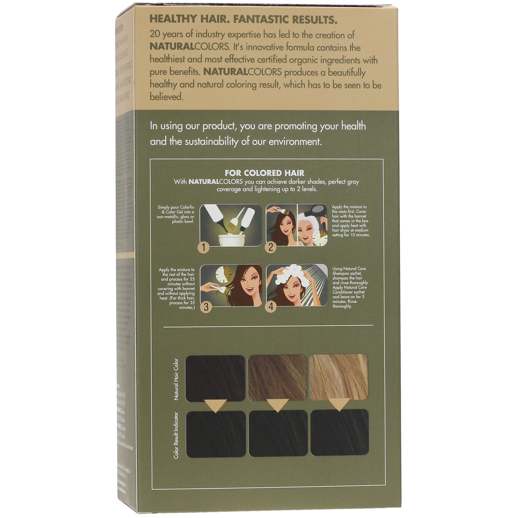 ONC NATURALCOLORS 4N Natural Medium Brown Hair Dye With Organic Ingredients 120 mL / 4 fl. oz.