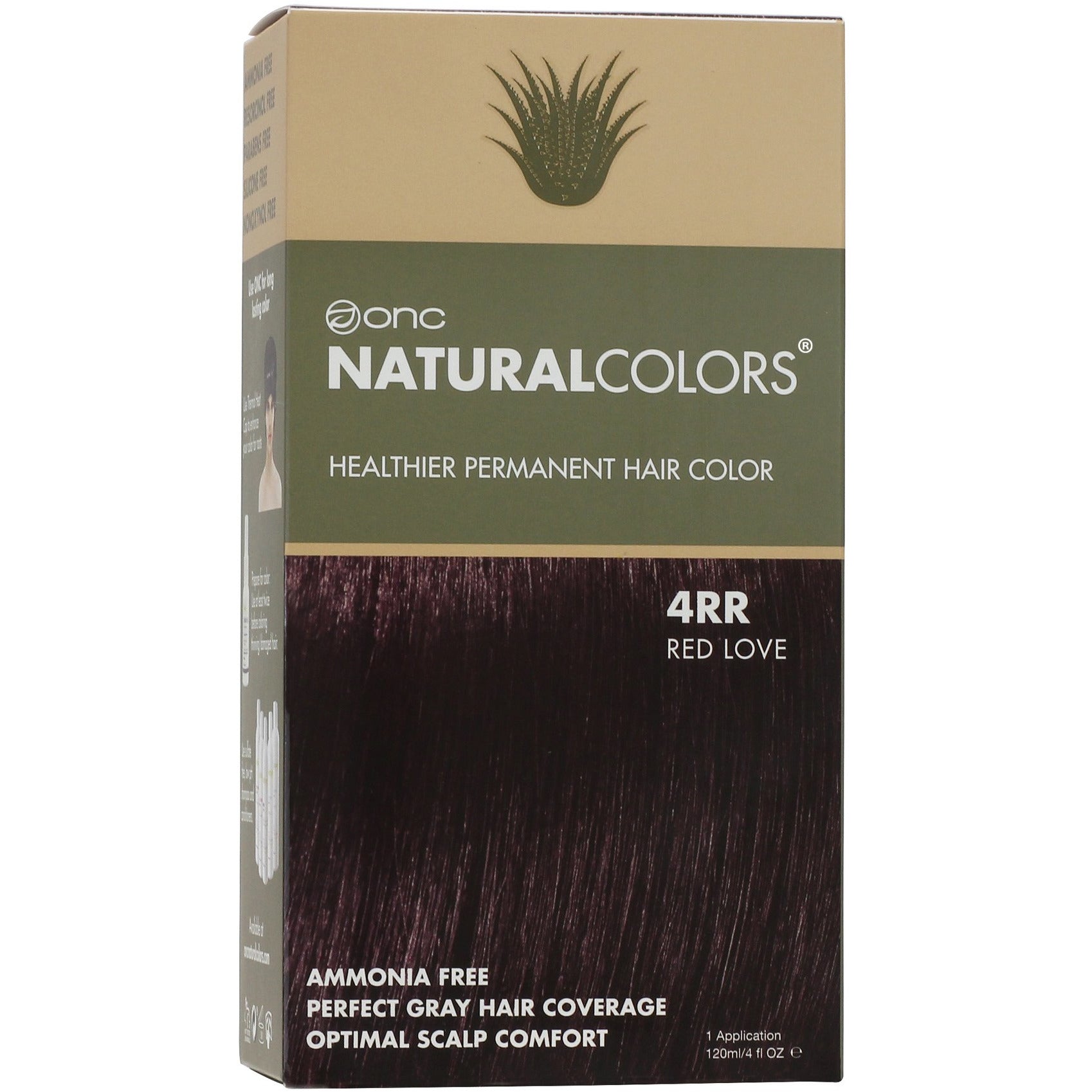 ONC NATURALCOLORS 4RR Red Love Hair Dye With Organic Ingredients 120 mL / 4 fl. oz.