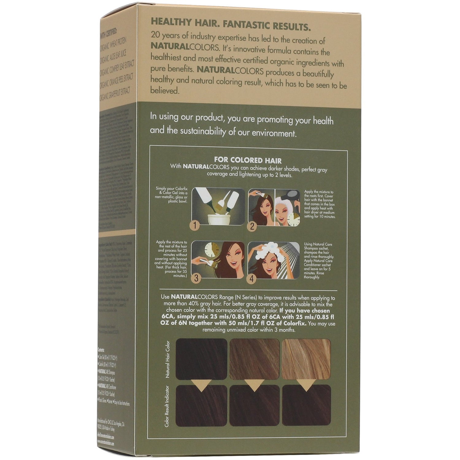 ONC NATURALCOLORS 6CA Caramel Hair Dye With Organic Ingredients 120 mL / 4 fl. oz.