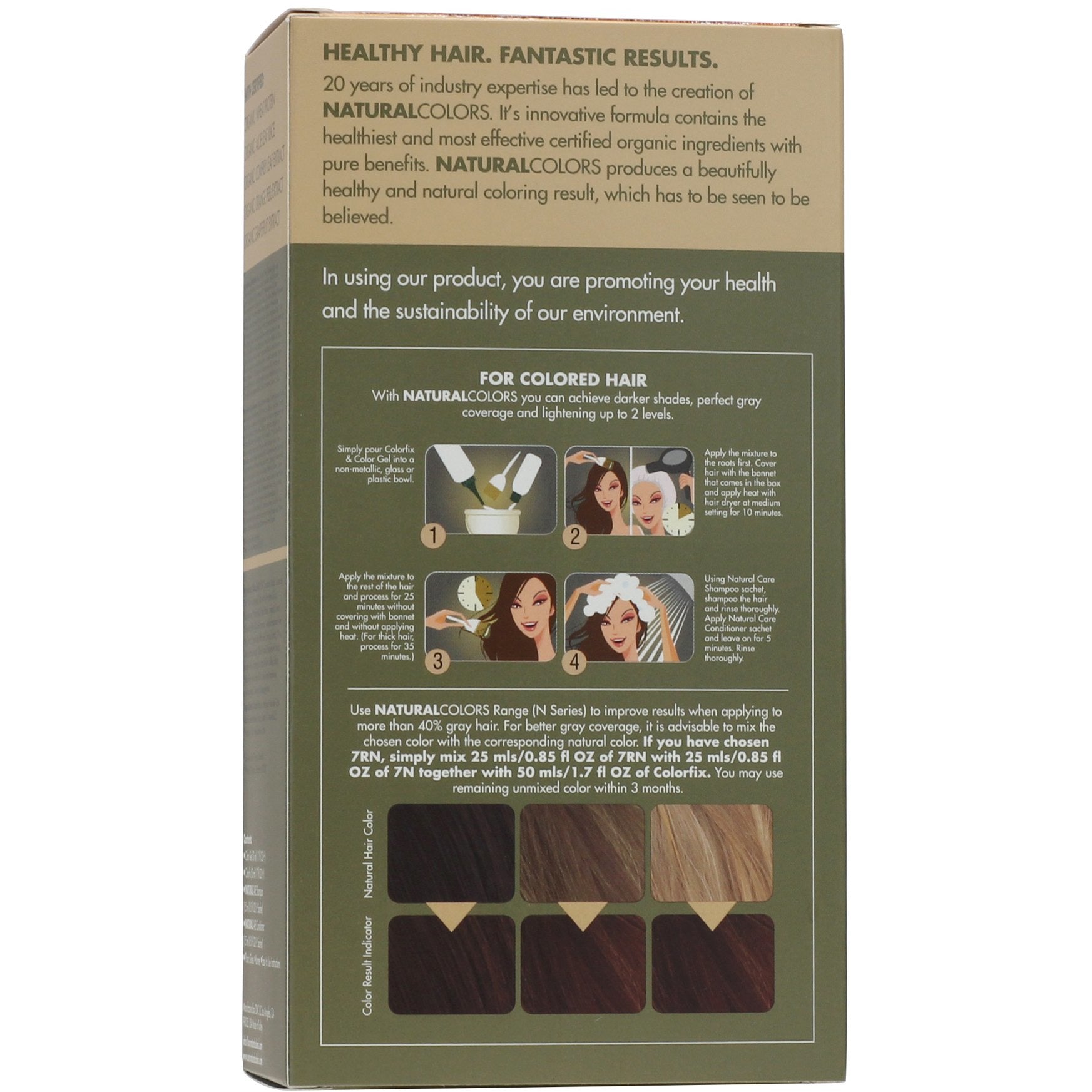 ONC NATURALCOLORS 7RN Irish Red Hair Dye With Organic Ingredients 120 mL / 4 fl. oz.