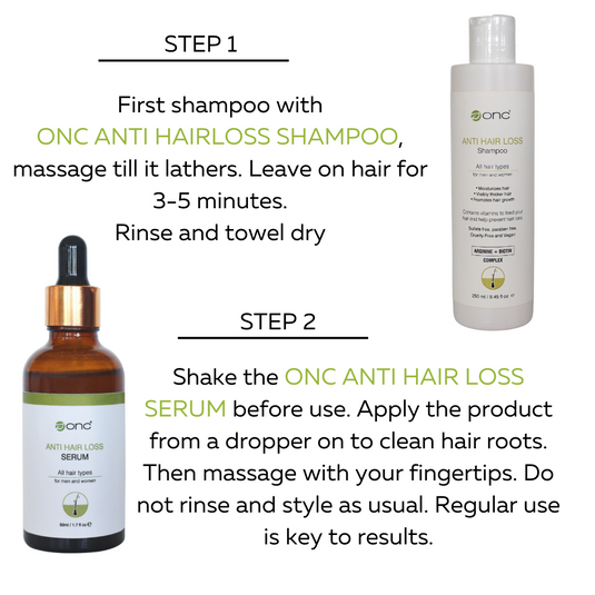 ONC ANTI HAIR LOSS Shampoo + ONC ANTI HAIR LOSS Serum