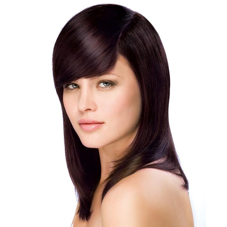 ONC NATURALCOLORS 4M Medium Mahogany Brown Hair Dye With Organic Ingredients Modelled By A Girl