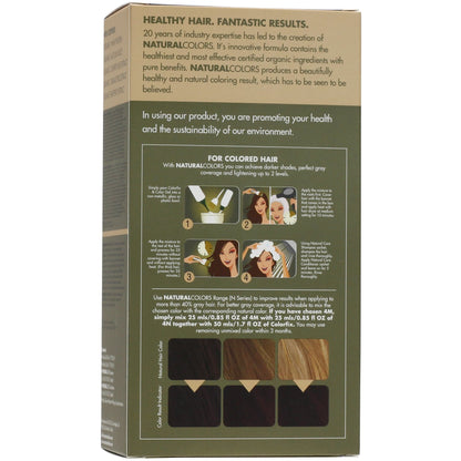 ONC NATURALCOLORS 4M Medium Mahogany Brown Hair Dye With Organic Ingredients 120 mL / 4 fl. oz.