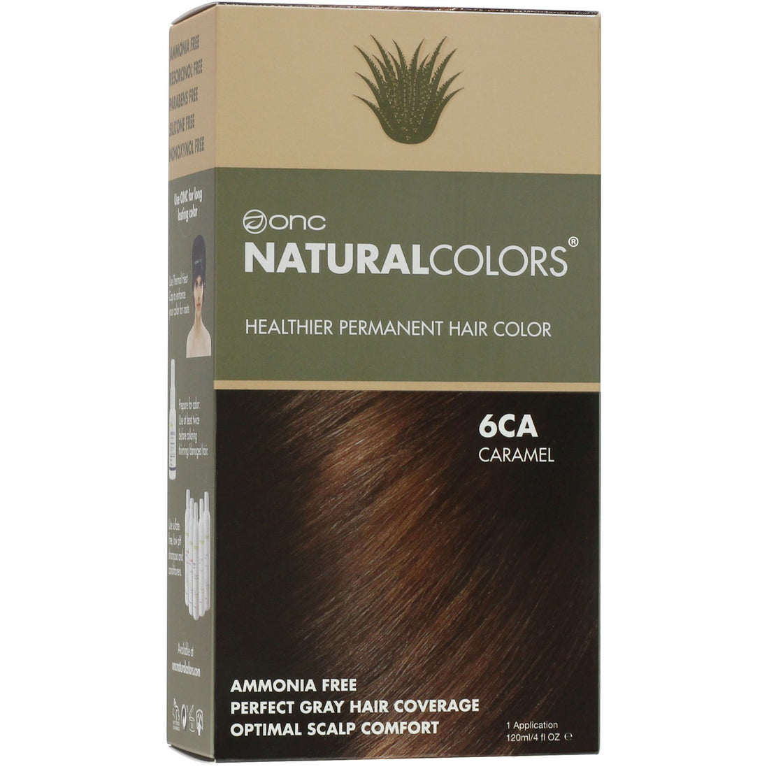 ONC NATURALCOLORS 6CA Caramel Hair Dye With Organic Ingredients 120 mL / 4 fl. oz.