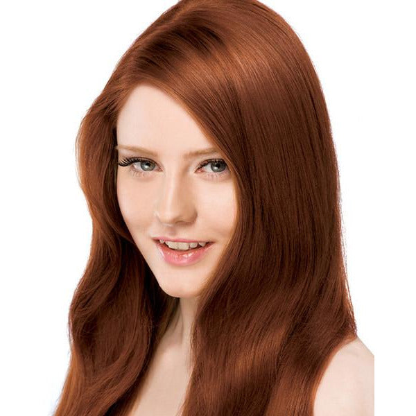 ONC NATURALCOLORS 7RN Irish Red Hair Dye With Organic Ingredients Modelled By A Girl