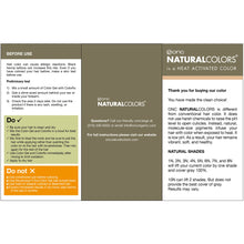 Load image into Gallery viewer, ONC NATURALCOLORS INSTRUCTIONS Natural Colors Front 1/2
